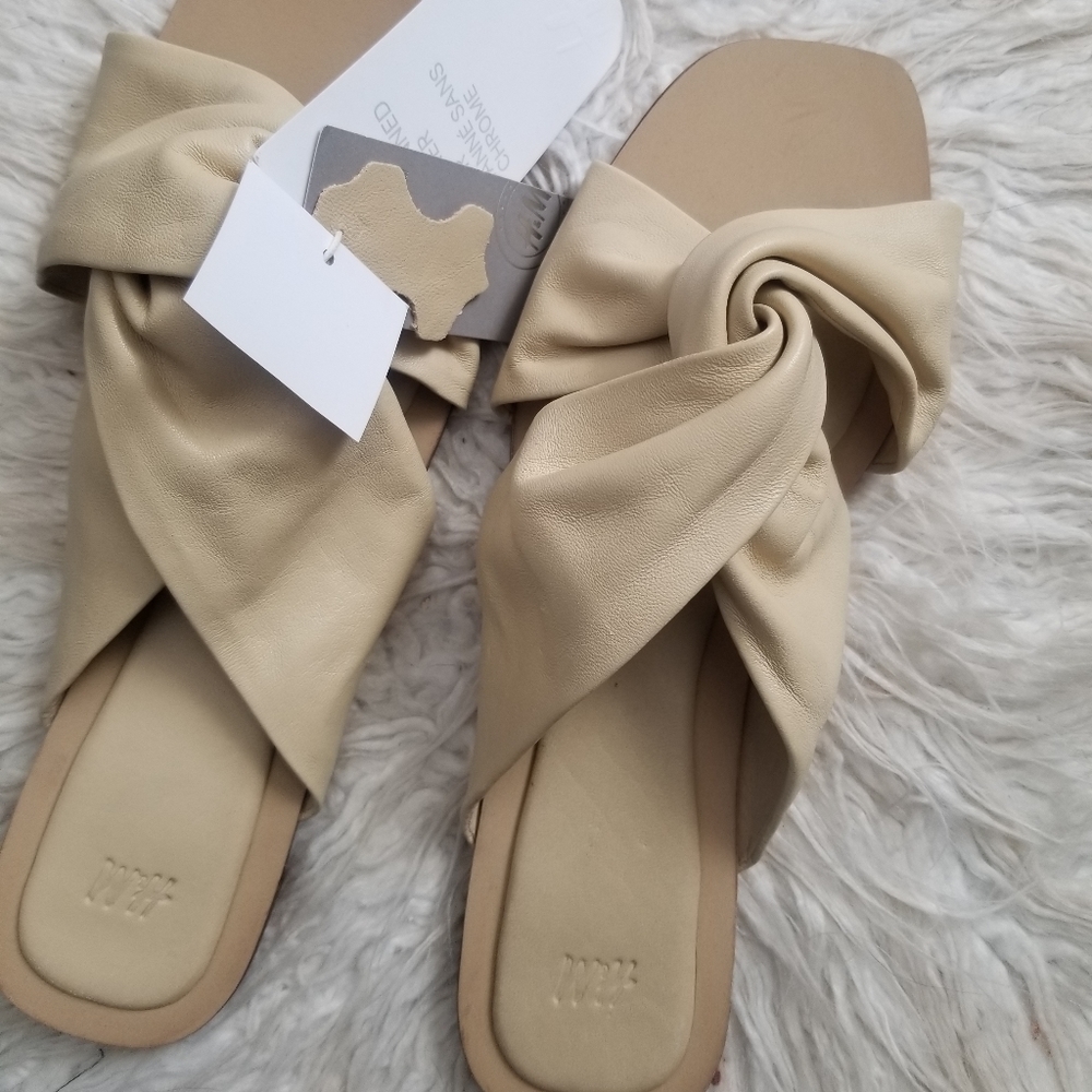 ๐ LEATHER SLIDE SANDALS - Picture 5 of 6